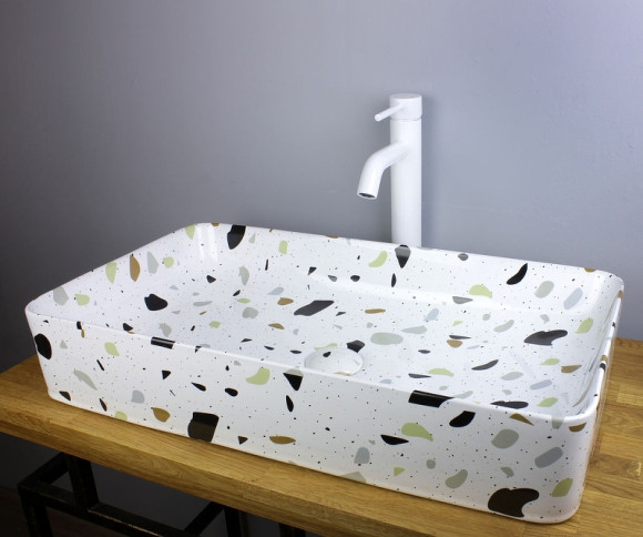 Смеситель для раковины Bronze de Luxe Scandi 1452W Белый глянцевый Смеситель для раковины Bronze de Luxe Scandi 1452W Белый глянцевый