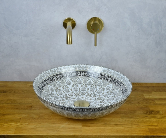 Смеситель для раковины Bronze de Luxe Scandi 1452W Белый глянцевый Смеситель для раковины Bronze de Luxe Scandi 1452W Белый глянцевый