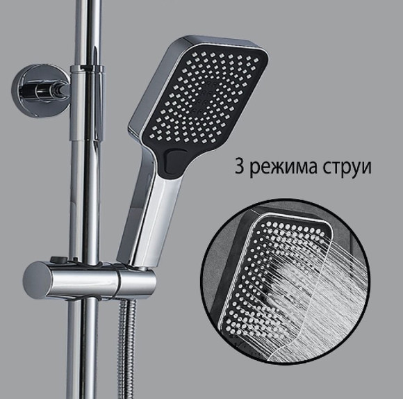 Душевая система ALMAes GaLaxy SDI-1803 с термостатом Хром Душевая система ALMAes GaLaxy SDI-1803 с термостатом Хром