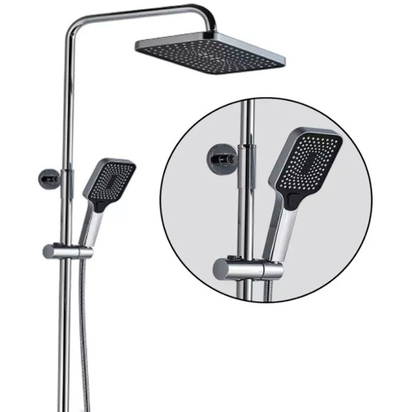 Душевая система ALMAes GaLaxy SDI-1803 с термостатом Хром Душевая система ALMAes GaLaxy SDI-1803 с термостатом Хром