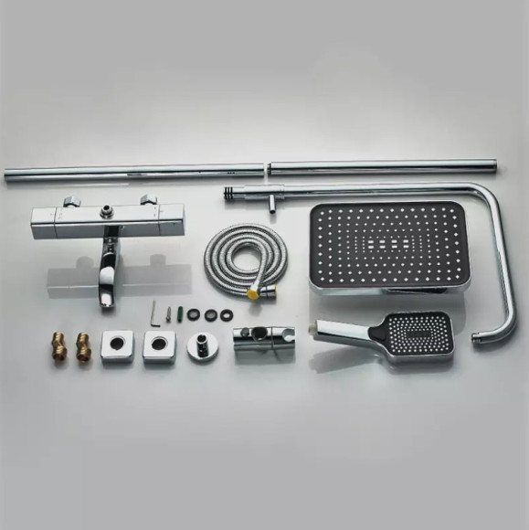 Душевая система ALMAes GaLaxy SDI-1803 с термостатом Хром Душевая система ALMAes GaLaxy SDI-1803 с термостатом Хром