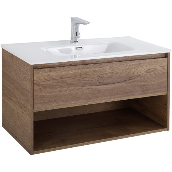 Тумба под раковину BelBagno Kraft 100 KRAFT-1000-1C-SO-RT подвесная Rovere Tabacco Тумба под раковину BelBagno Kraft 100 KRAFT-1000-1C-SO-RT подвесная Rovere Tabacco