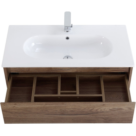 Тумба под раковину BelBagno Kraft 100 KRAFT-1000-1C-SO-RT подвесная Rovere Tabacco Тумба под раковину BelBagno Kraft 100 KRAFT-1000-1C-SO-RT подвесная Rovere Tabacco