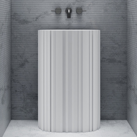 Раковина Abber Stein 58 AS2551-H Белая матовая