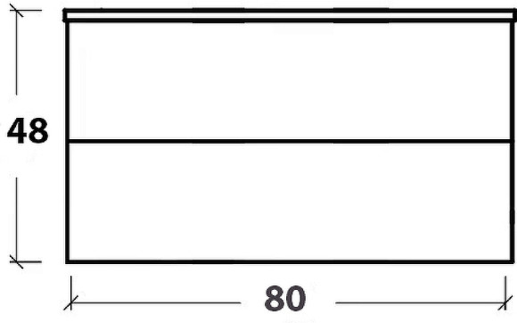 Тумба под раковину Boheme Armadi Art NeoArt 80 830-080-DB подвесная Dark Brown