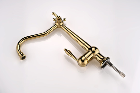 Смеситель для кухни Paulmark Retro Re213226-G Золото Смеситель для кухни Paulmark Retro Re213226-G Золото