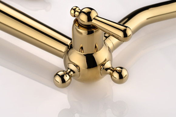 Смеситель для кухни Paulmark Retro Re213226-G Золото Смеситель для кухни Paulmark Retro Re213226-G Золото