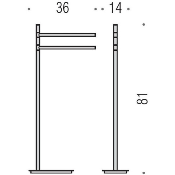 Напольная стойка Colombo Design Square B9901.NM Черная матовая Напольная стойка Colombo Design Square B9901.NM Черная матовая