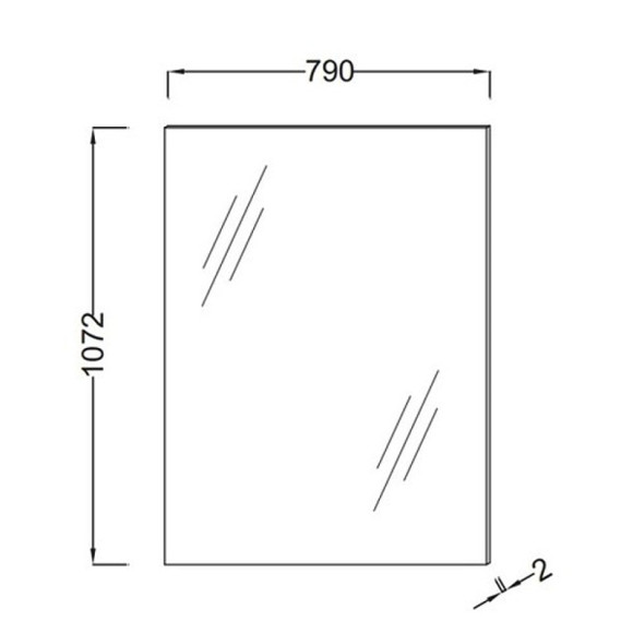Зеркало Jacob Delafon Struktura 80 EB1209-NF подвесное Зеркало Jacob Delafon Struktura 80 EB1209-NF подвесное