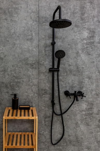 Душевая система Orange Mia M34-933b Черная