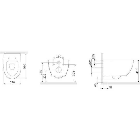 Унитаз AM.PM Awe C111700SC подвесной с сиденьем Микролифт