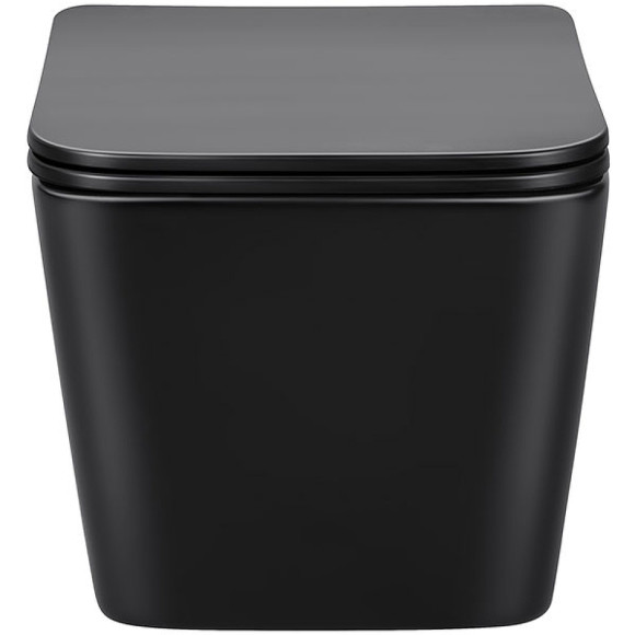 Унитаз Vincea Q-Line VT1-12MB подвесной Черный матовый с сиденьем Микролифт Унитаз Vincea Q-Line VT1-12MB подвесной Черный матовый с сиденьем Микролифт