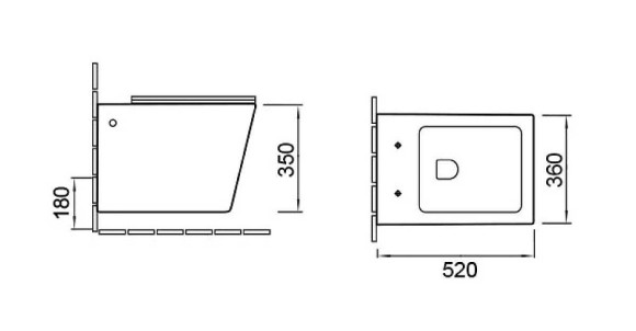 Унитаз Vincea Q-Line VT1-12MB подвесной Черный матовый с сиденьем Микролифт Унитаз Vincea Q-Line VT1-12MB подвесной Черный матовый с сиденьем Микролифт
