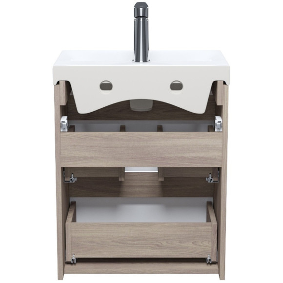 Тумба с раковиной Iddis Zodiac 50 ZOD5AB0i95K подвесная Белая матовая Дерево