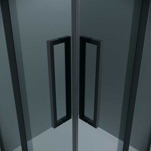 Душевой уголок Grossman Cosmo 80х80 300.K33.02.8080.21.10 профиль Черный матовый стекло тонированное Душевой уголок Grossman Cosmo 80х80 300.K33.02.8080.21.10 профиль Черный матовый стекло тонированное