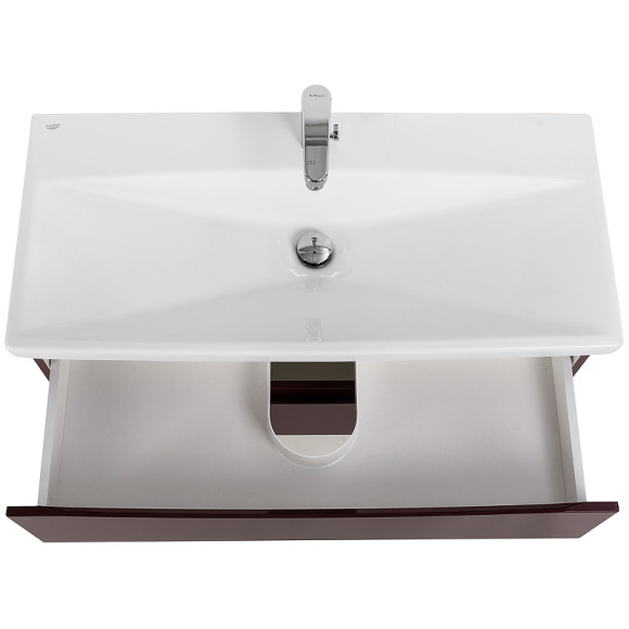 Тумба под раковину BelBagno Marino-Cer 100 MARINO-CER-1000-2C-SO-BRDL-P подвесная Bordo Lucido