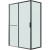 Душевой уголок Grossman Style 120х80 120.K33.05.1280.21.00 профиль Черный матовый стекло прозрачное
