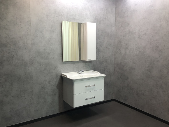 Зеркало со шкафом Comforty Неаполь 80 00004147561 Белое