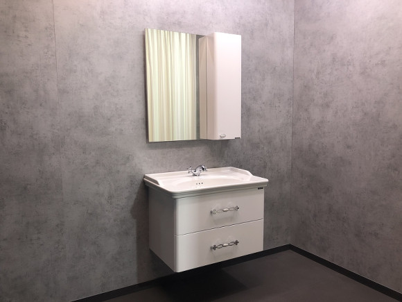 Зеркало со шкафом Comforty Неаполь 80 00004147561 Белое