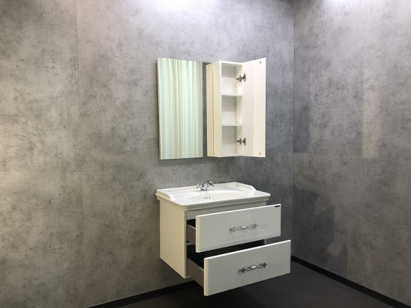 Зеркало со шкафом Comforty Неаполь 80 00004147561 Белое