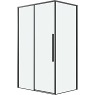 Душевой уголок Grossman Galaxy 130х70 120.K33.01.1370.21.00 профиль Черный матовый стекло прозрачное