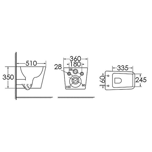 Унитаз Azario Boca AZ-1048 A подвесной Белый с сиденьем Микролифт Унитаз Azario Boca AZ-1048 A подвесной Белый с сиденьем Микролифт