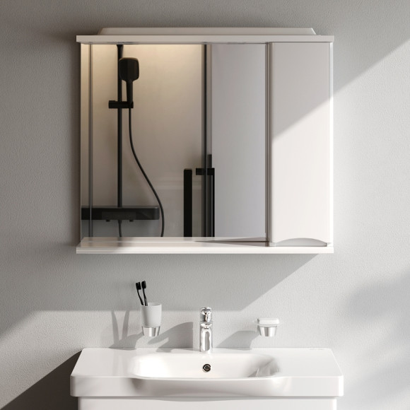 Зеркало со шкафом AM.PM Like 80 R M80MPR0801WG с подсветкой Белый Зеркало со шкафом AM.PM Like 80 R M80MPR0801WG с подсветкой Белый