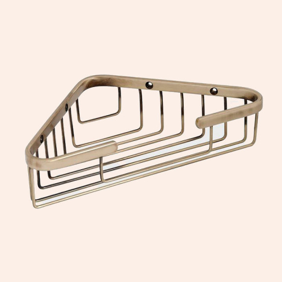 Полка корзина TW Harmony TWHO534br угловая Бронза