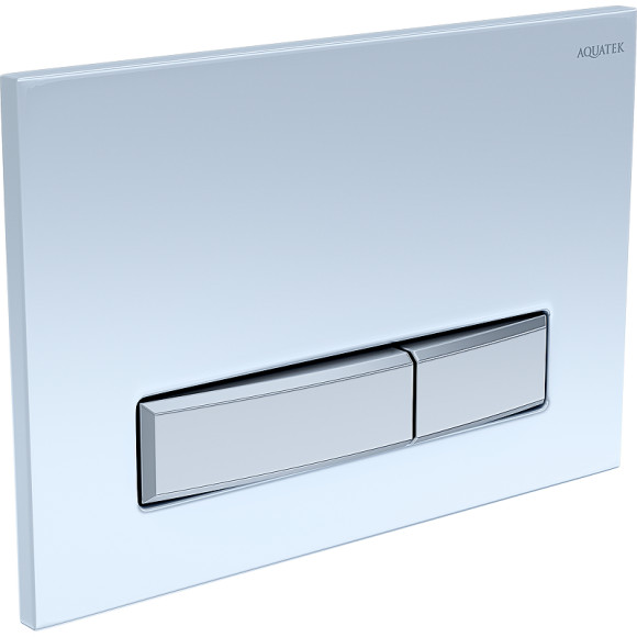 Комплект унитаза с инсталляцией Aquatek Set Aquatek Мия 4в1 с сиденьем Микролифт и клавишей смыва Белый глянцевый Никель