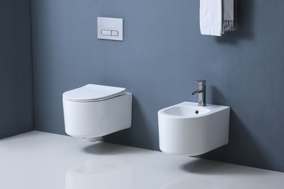 Комплект унитаза с инсталляцией Aquatek Set Aquatek Мия 4в1 с сиденьем Микролифт и клавишей смыва Белый глянцевый Никель