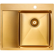 Кухонная мойка Paulmark Kroner 59F PM225951-BGR Брашированное золото