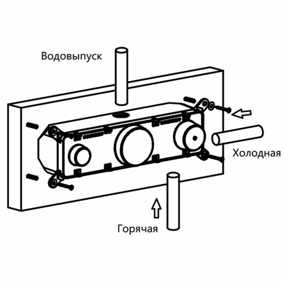 Душевая система Vincea VSFW-422T1MB с термостатом Черная матовая Душевая система Vincea VSFW-422T1MB с термостатом Черная матовая