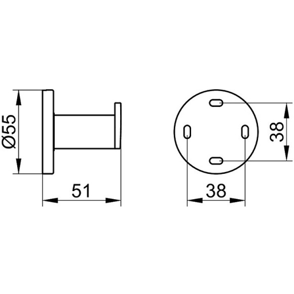 Крючок Keuco Plan 14914070000 Нержавеющая сталь