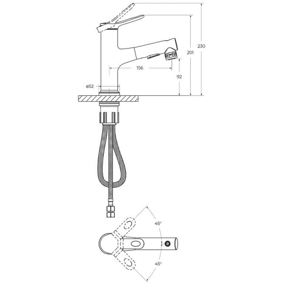 Смеситель для раковины BelBagno BB-LVMD-CRM-W0 Хром Смеситель для раковины BelBagno BB-LVMD-CRM-W0 Хром