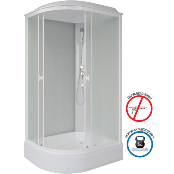 Душевая кабина Niagara Promo 100x70 R P100/70/26R/MT без гидромассажа Душевая кабина Niagara Promo 100x70 R P100/70/26R/MT без гидромассажа