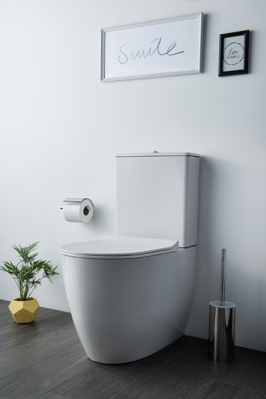 Унитаз компакт Vitra Sento Rim-ex back to wall 9830B003-7203 с бачком и сиденьем Микролифт Унитаз компакт Vitra Sento Rim-ex back to wall 9830B003-7203 с бачком и сиденьем Микролифт