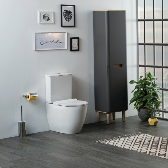 Унитаз компакт Vitra Sento Rim-ex back to wall 9830B003-7203 с бачком и сиденьем Микролифт Унитаз компакт Vitra Sento Rim-ex back to wall 9830B003-7203 с бачком и сиденьем Микролифт