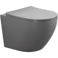 Унитаз Aquatek Европа AQ1901-MG подвесной Серый матовый с сиденьем Микролифт Унитаз Aquatek Европа AQ1901-MG подвесной Серый матовый с сиденьем Микролифт