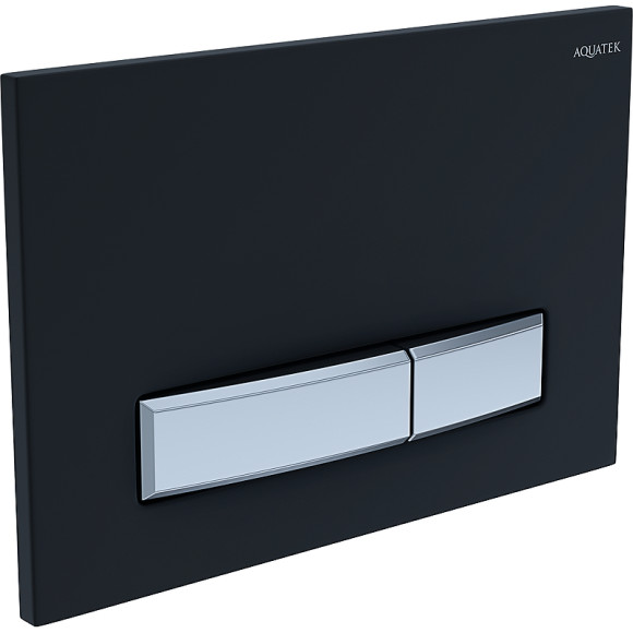 Комплект унитаза с инсталляцией Aquatek Set Aquatek Поларис-026 4в1 с сиденьем Микролифт и Черной матовой клавишей смыва