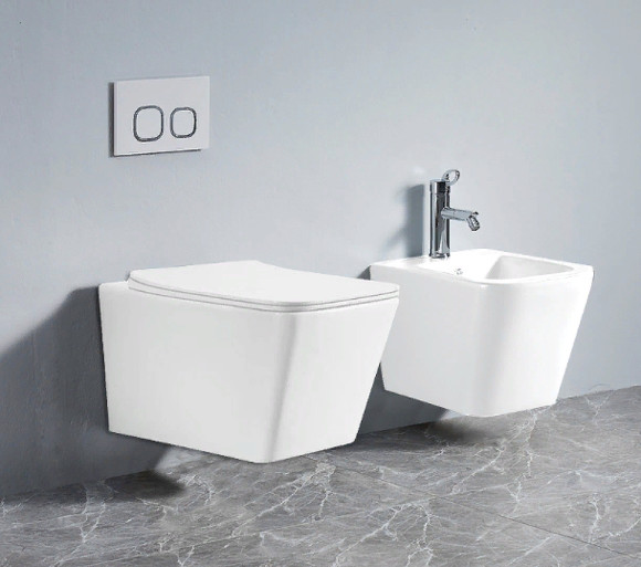 Унитаз Azario Boca AZ-2002 подвесной Белый с сиденьем Микролифт Унитаз Azario Boca AZ-2002 подвесной Белый с сиденьем Микролифт