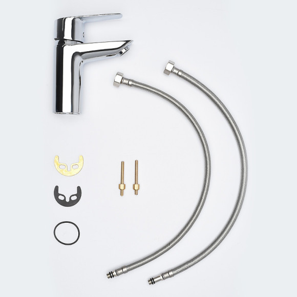 Смеситель для раковины AQUAme Prato AQMP6110 Хром Смеситель для раковины AQUAme Prato AQMP6110 Хром