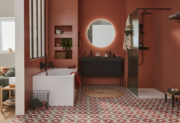 Смеситель для раковины Jacob Delafon Vivienne Signature E38682-LB2-BL Черный матовый