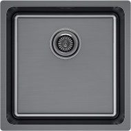 Кухонная мойка Paulmark Yuni 44 Uni YU44-GM Вороненная сталь
