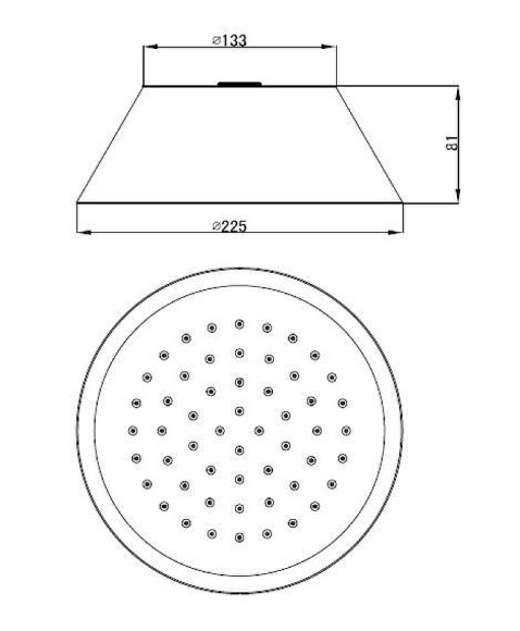 Верхний душ Cezares CZR-SPA200-01 Хром