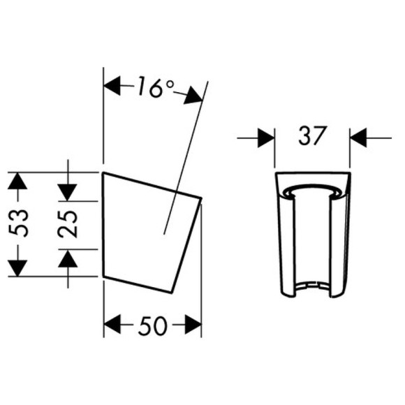 Держатель ручного душа Hansgrohe Porter S 28331140 Бронза