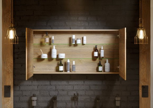 Корпус зеркального шкафа Aqwella 5 Stars Mobi 100 MOB0410 без боковин