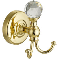 Двойной крючок Migliore Amerida 16600 Золото с кристаллом Swarovski