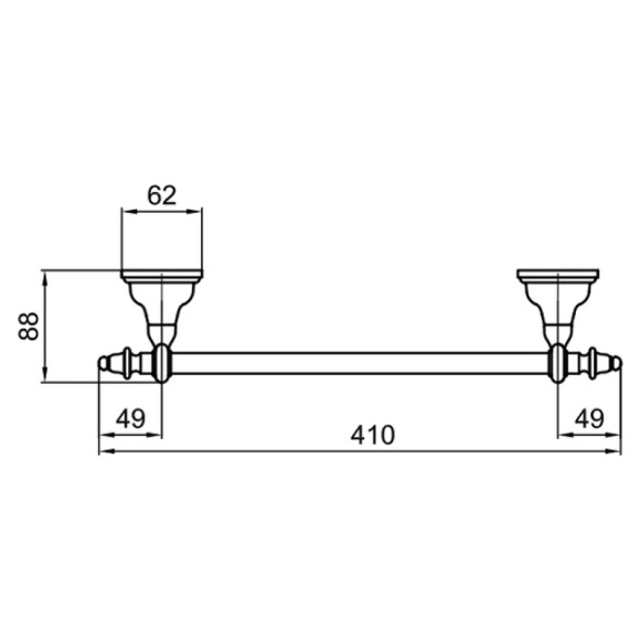 Полотенцедержатель Webert Ottocento AM500501010 Золото Полотенцедержатель Webert Ottocento AM500501010 Золото