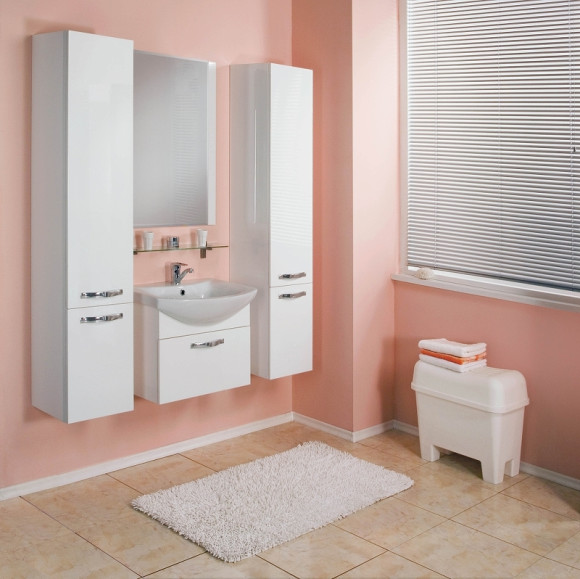 Шкаф пенал Aquaton Ария 1A134403AA010 подвесной Белый