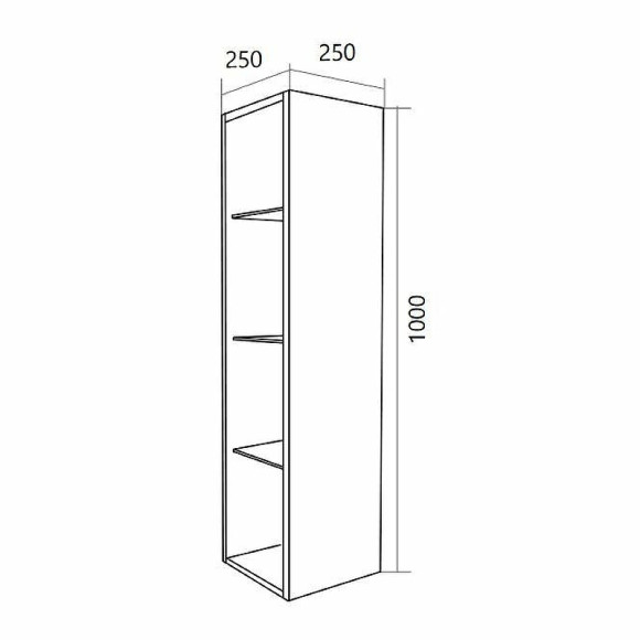 Подвесной шкаф 1MarKa Cube 25 У79533 Белый